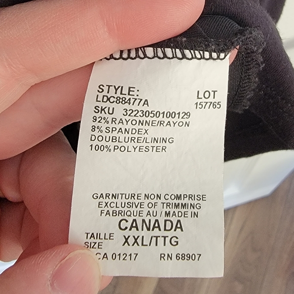 Le Chateau black dress, size XXL - Picture 5 of 5